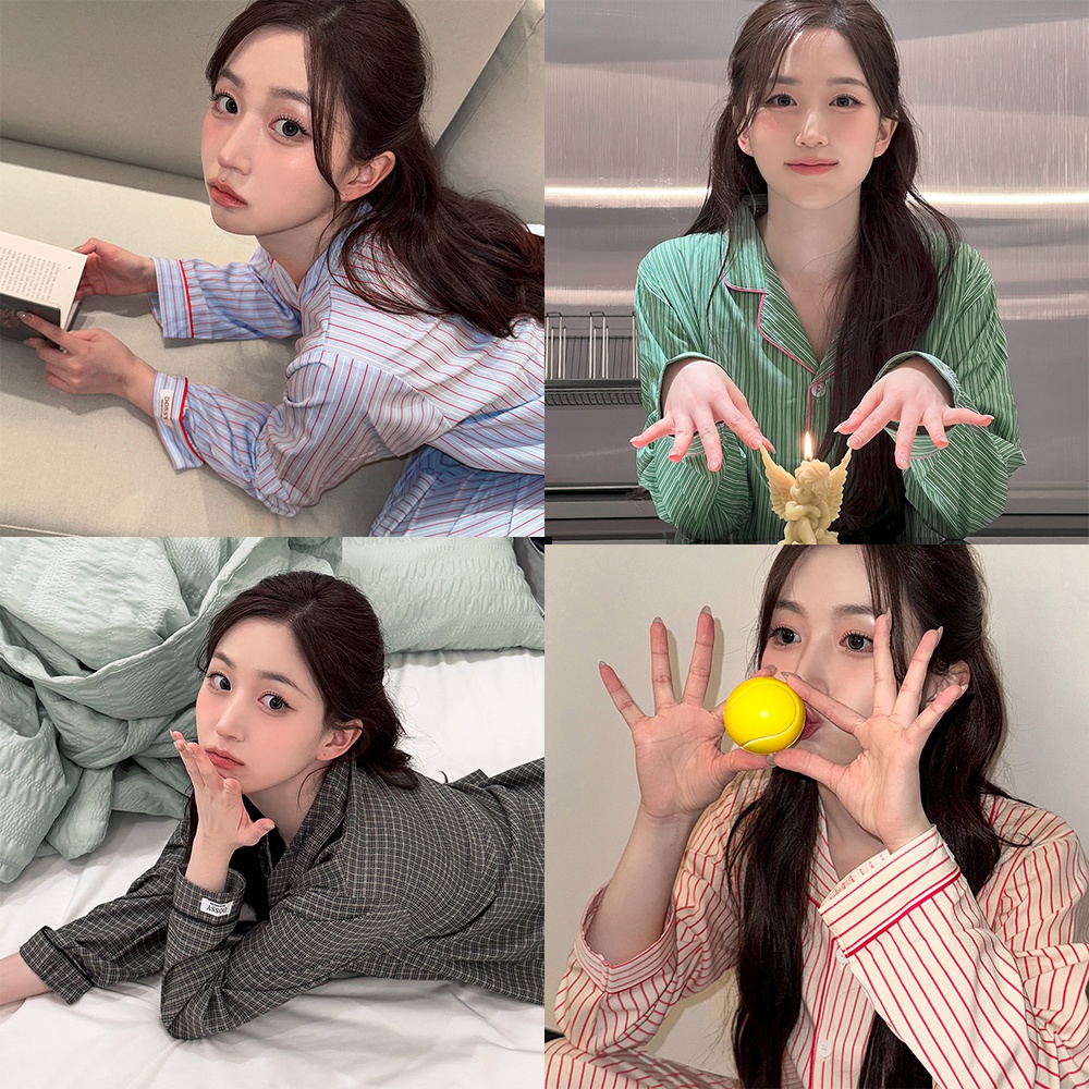 [슈퍼적립] 도씨 긴팔 카라 커플 잠옷 세트 홈웨어 28종 솔직 사용 후기