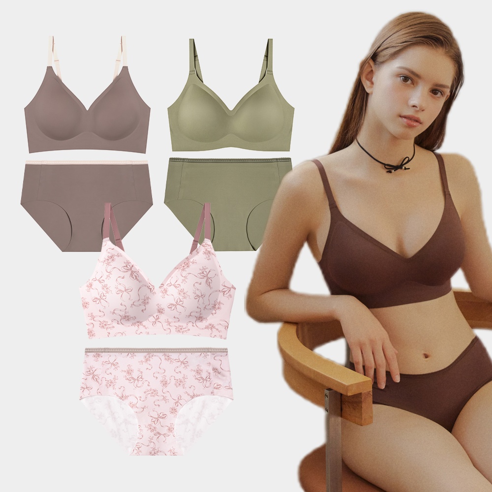 에블린 실루엣 볼륨 올데이 심리스 브라 팬티 세트 후기, 정말 만족스러워요