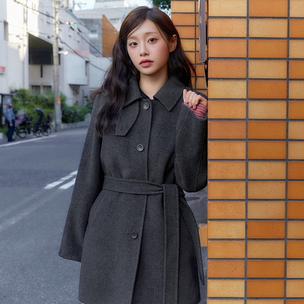 [츄 PICK] 로엠 올데이코트 카라 벨티드 미디코트 RMJHF4VR22, 당신의 스타일을 완성하는 필수템