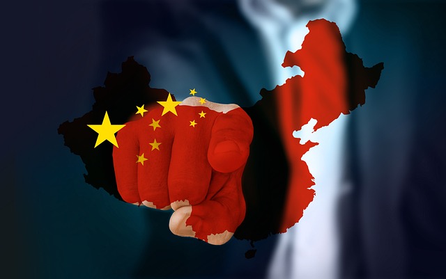 Map showing China-US strategic areas